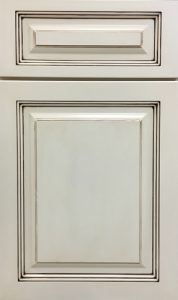 Antique White Beaded Panel Door