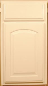 Ivory Arched Panel Cabinet Door