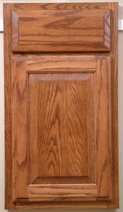 square raised panel oak door